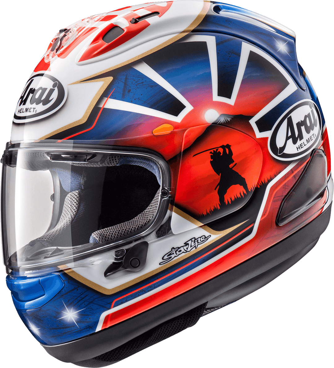 Arai Corsair-X Helmet - Dani Samurai-2 Blue - Motor Psycho Sport