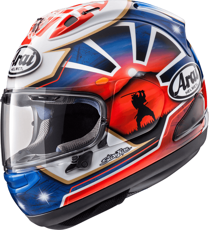 Arai Corsair-X Helmet - Dani Samurai-2 Blue - Motor Psycho Sport