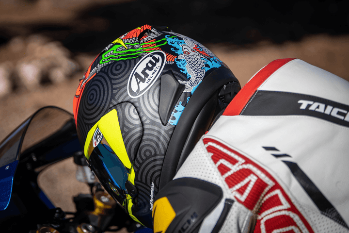 Arai Corsair-X Helmet - Tatsuki Frost - Motor Psycho Sport