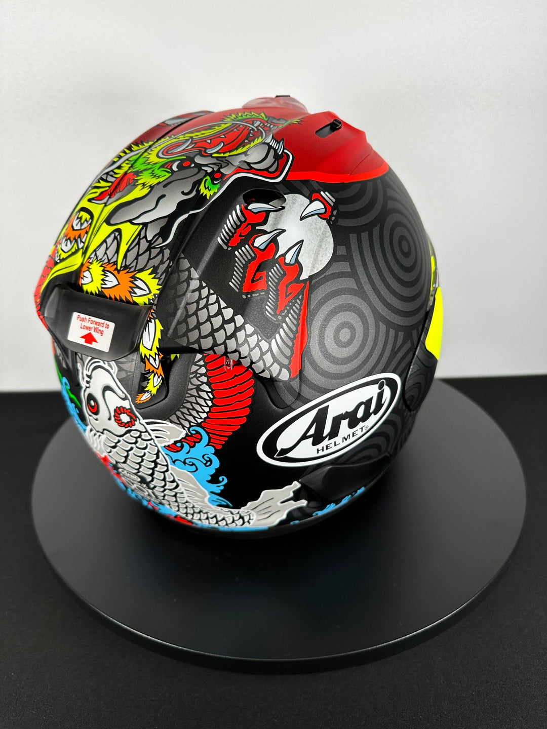 arai corsair x bracket helmet Arai Corsair-X Helmet - Tatsuki Frost - Size Large