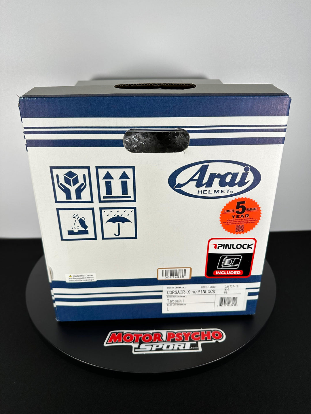 Arai Corsair-X Helmet - Tatsuki Frost - Size Large - OPEN BOX - Motor Psycho Sport