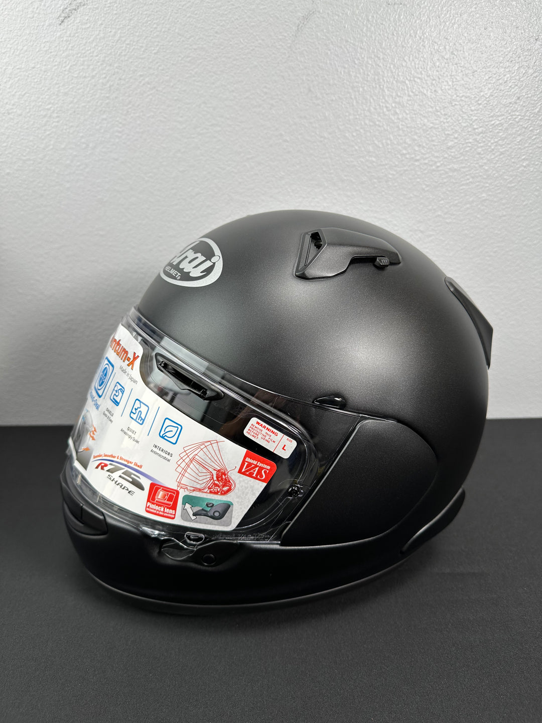 Arai Quantum-X Helmet - Black Frost Size Large - OPEN BOX - Motor Psycho Sport