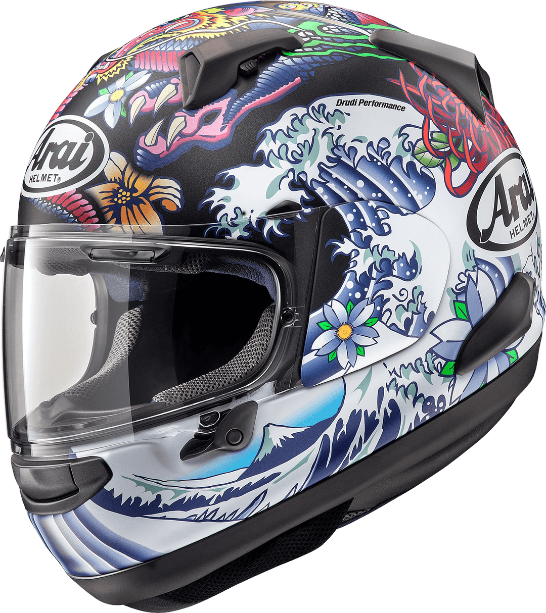 Arai Quantum-X Helmet - Oriental Black Frost - Motor Psycho Sport