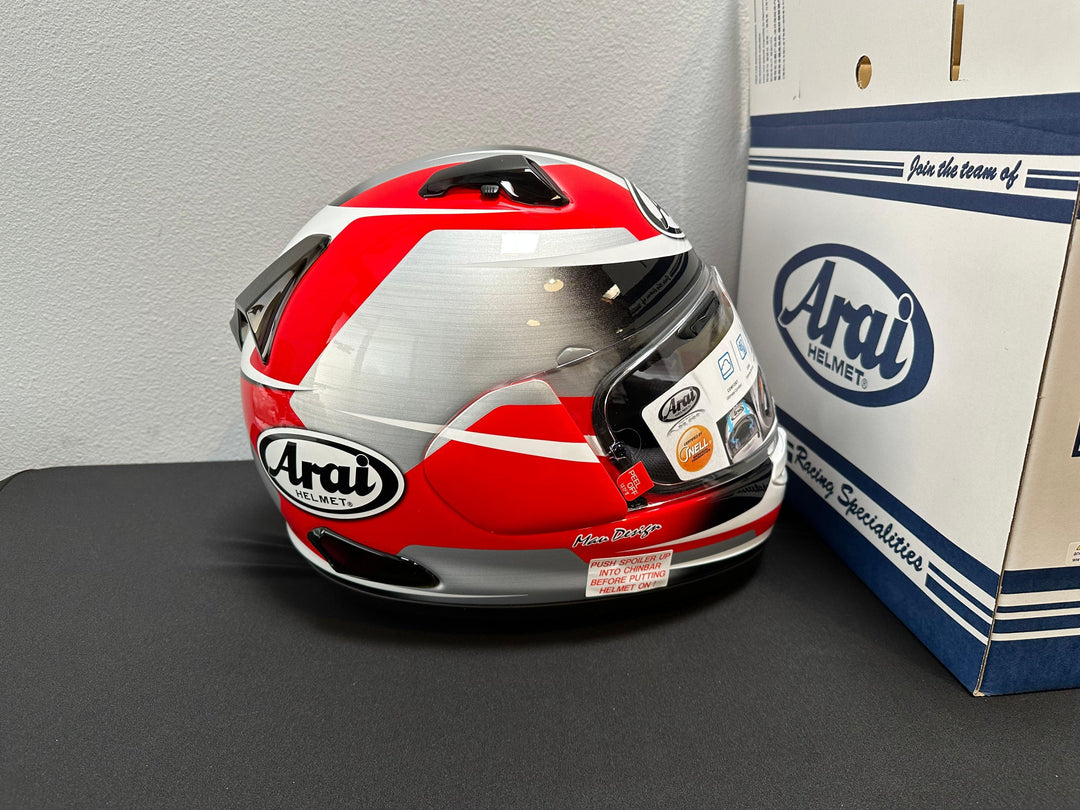 Arai Quantum-X Helmet - Steel Red - Size XL - OPEN BOX - Motor Psycho Sport