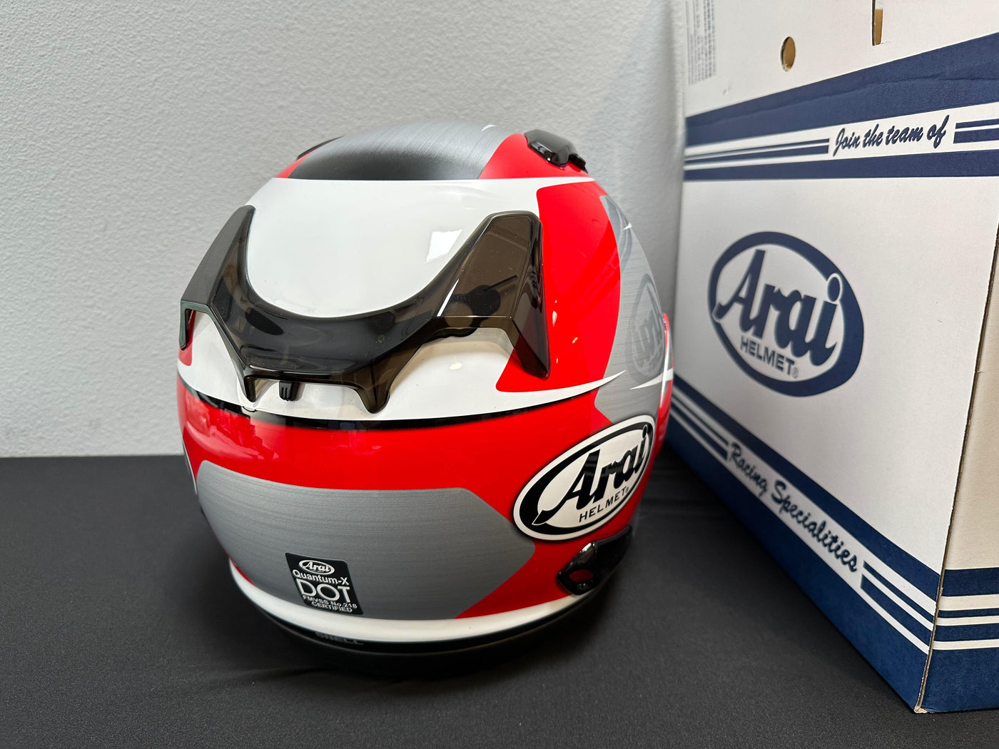 Arai Quantum-X Helmet - Steel Red - Size XL - OPEN BOX - Motor Psycho Sport