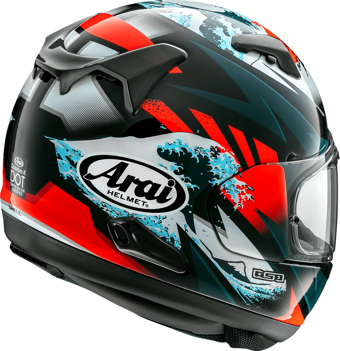 Arai Quantum-X Helmet - Wave - Size 2XL - OPEN BOX - Motor Psycho Sport