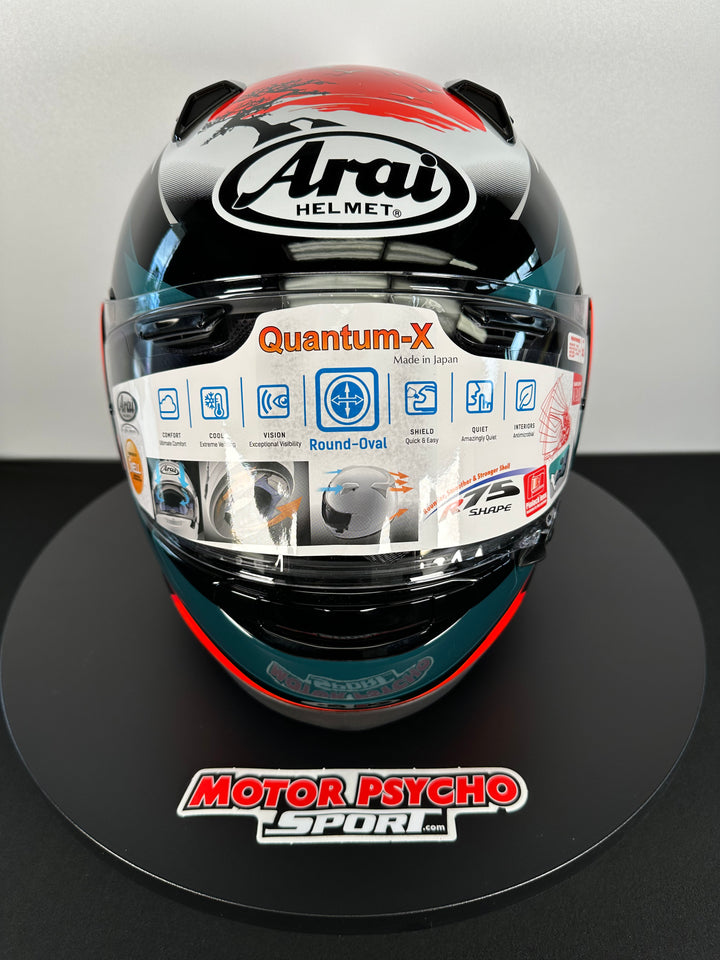 Arai Quantum-X Helmet - Wave - Size 2XL - OPEN BOX - Motor Psycho Sport