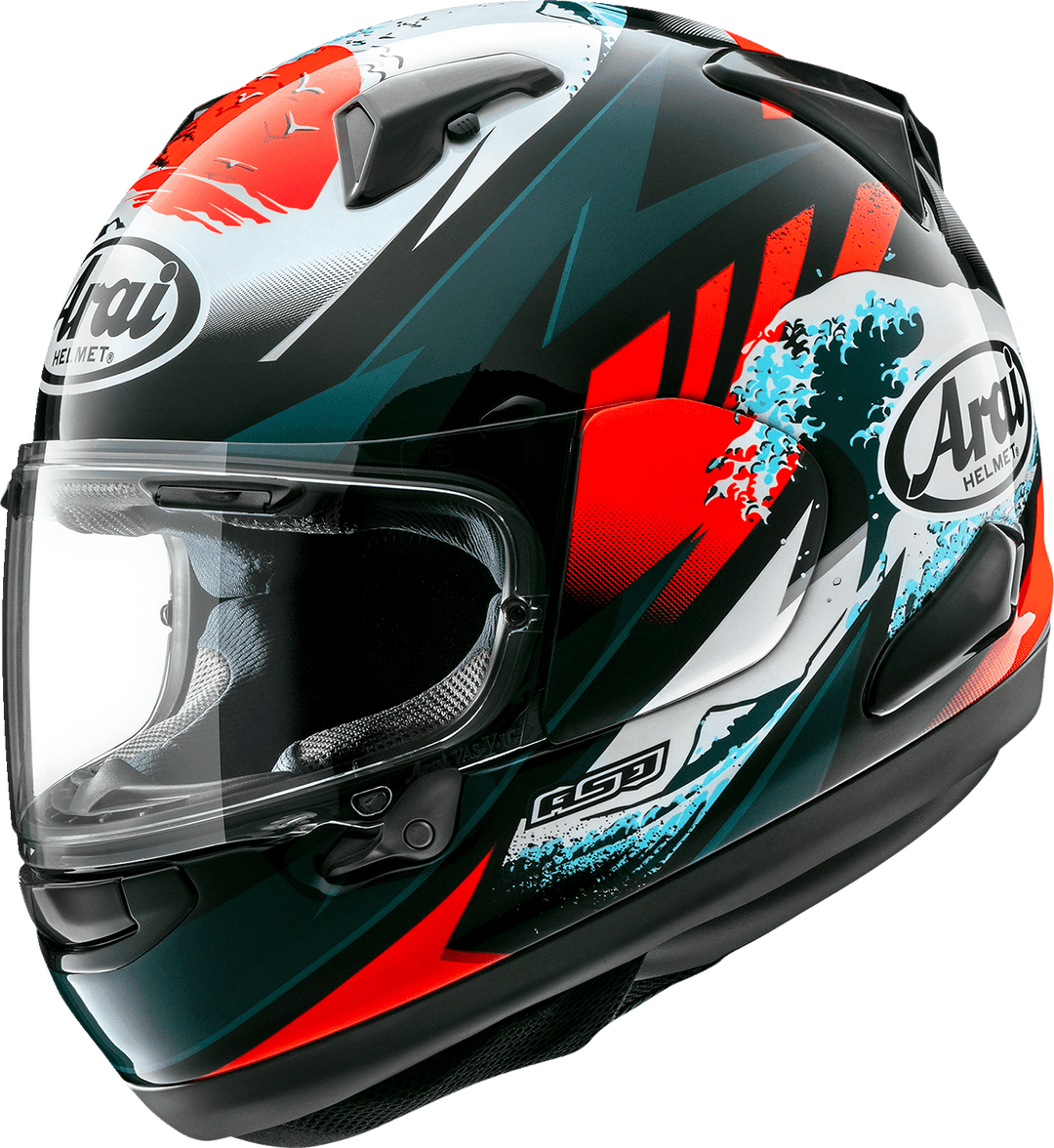 Arai Quantum-X Helmet - Wave - Size 2XL - OPEN BOX - Motor Psycho Sport