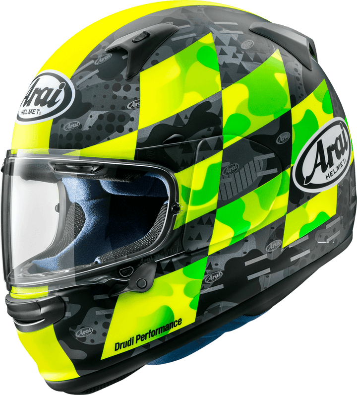Arai Regent-X Helmet - Patch Fluorescent Yellow Frost - Motor Psycho Sport