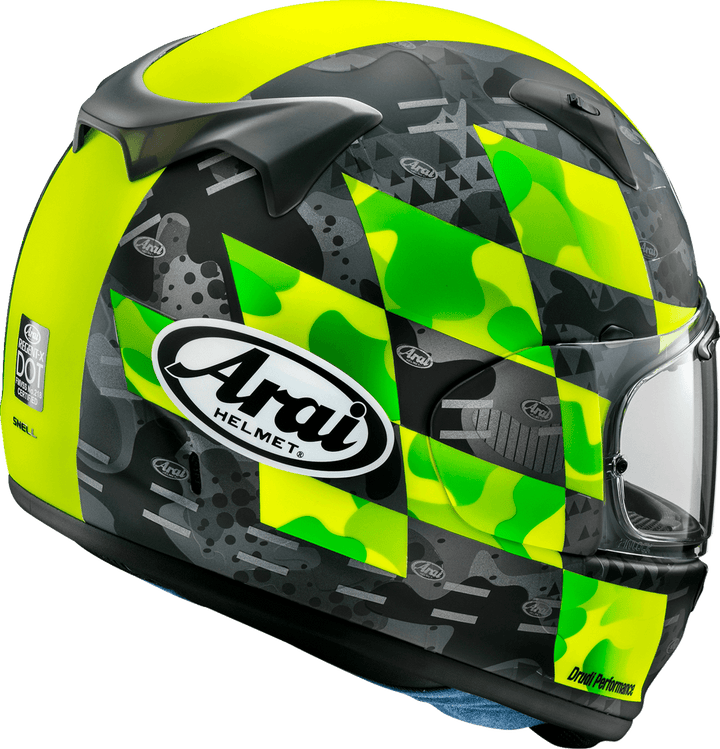 Arai Regent-X Helmet - Patch Fluorescent Yellow Frost - Motor Psycho Sport