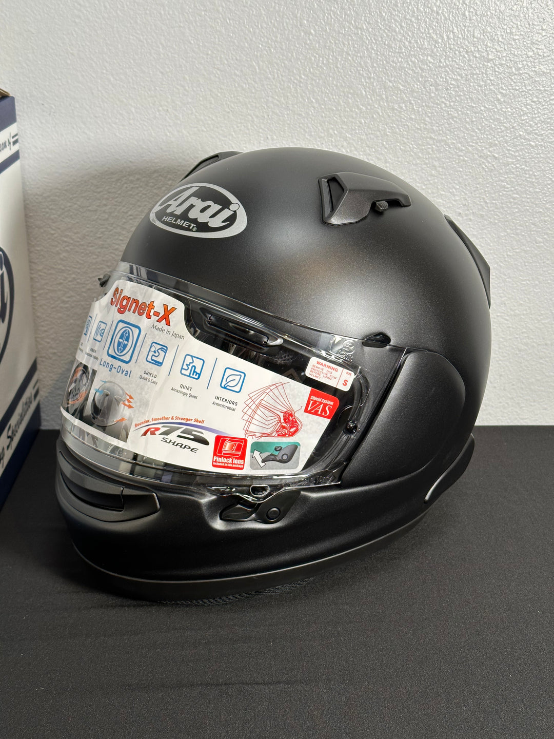 Arai Signet-X Helmet - Black Frost - Size Small - Open Box - Motor Psycho Sport