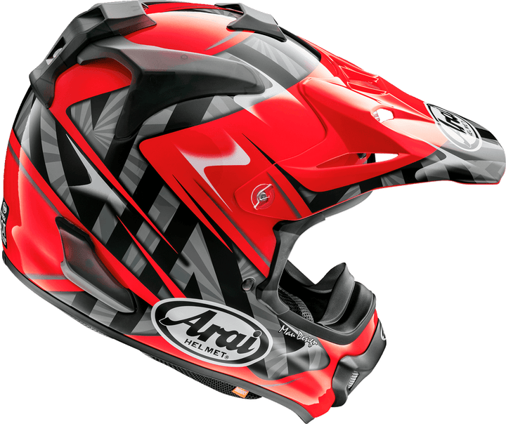 Arai VX-Pro4 Helmet - Scoop Red - Motor Psycho Sport