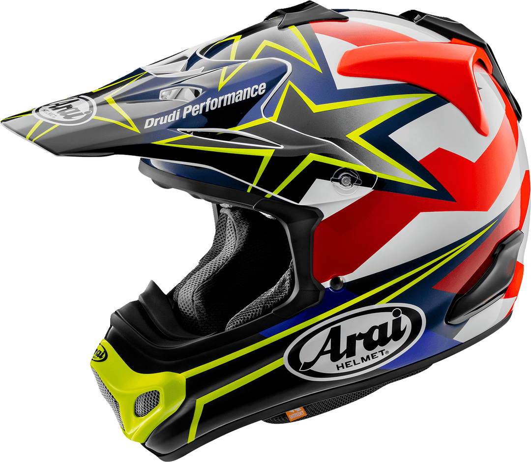 Arai VX-Pro4 Helmet - Stars & Stripes Yellow - Motor Psycho Sport