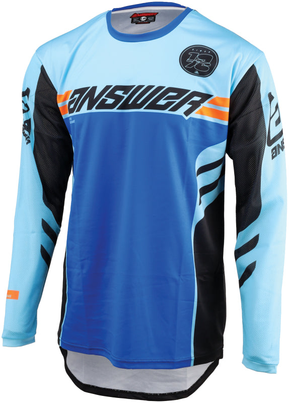 Answer 25 Arkon Nitrus Jersey Blue/Black/Hyper Orange Youth