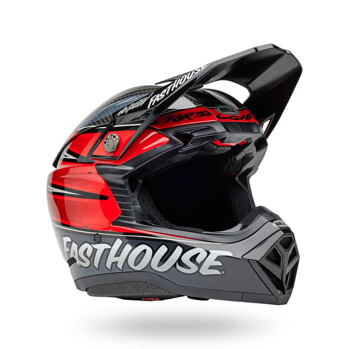 Bell Moto-10 Spherical Helmet - Fasthouse DID 25 Gloss Gray/Red - Size Large - OPEN BOX