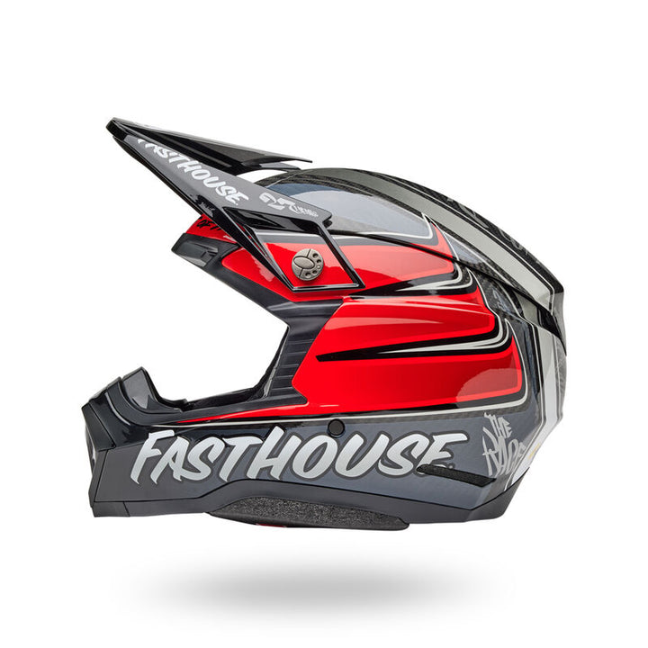 Bell Moto-10 Spherical Helmet - Fasthouse DID 25 Gloss Gray/Red - Size Large - OPEN BOX