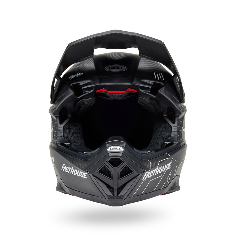 Bell Moto-10 Spherical Helmet - Fasthouse Raven Matte Black/White - Size Large - OPEN BOX