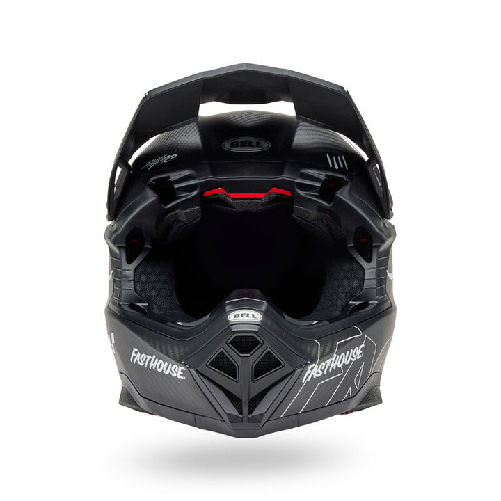 Bell Moto-10 Spherical Helmet - Fasthouse Raven Matte Black/White - Size Large - OPEN BOX