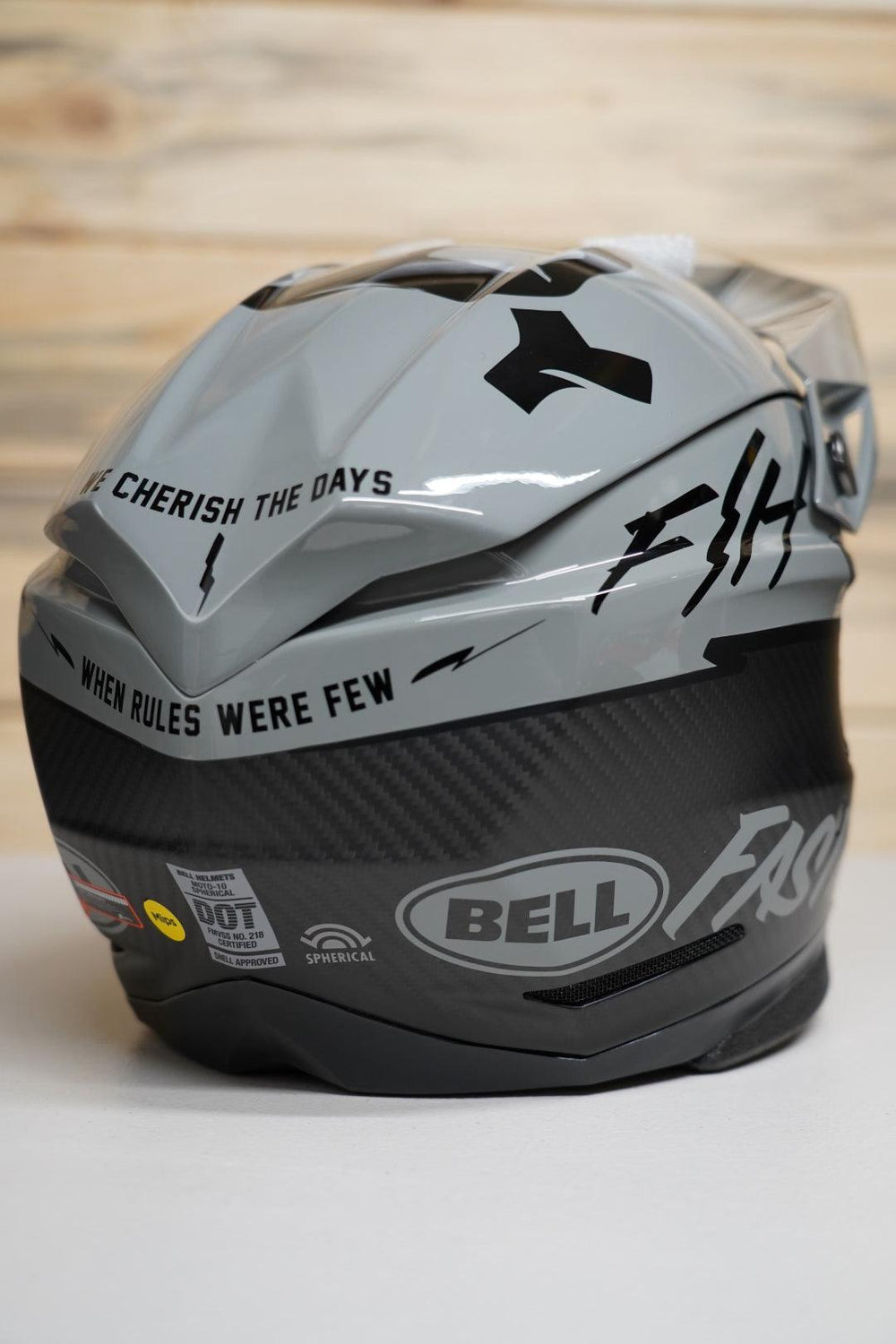 Bell Moto-10 Spherical Helmet - Fasthouse BMF Matte/Gloss Gray/Black - Motor Psycho Sport