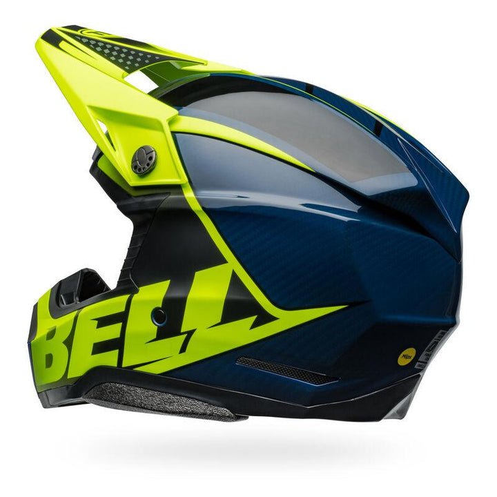 Bell Moto-10 Spherical Helmet - Sliced Matte/Gloss Retina/Blue - Motor Psycho Sport