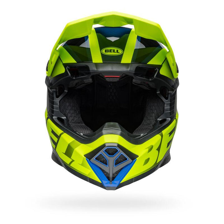 Bell Moto-10 Spherical Helmet - Sliced Matte/Gloss Retina/Blue - Motor Psycho Sport