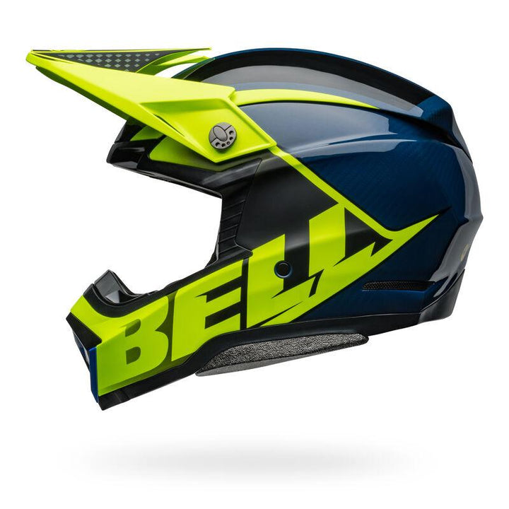 Bell Moto-10 Spherical Helmet - Sliced Matte/Gloss Retina/Blue - Motor Psycho Sport