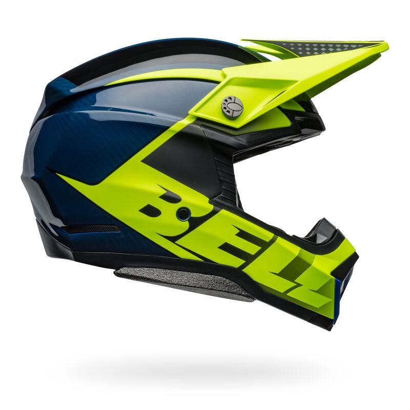 Bell Moto-10 Spherical Helmet - Sliced Matte/Gloss Retina/Blue - Motor Psycho Sport