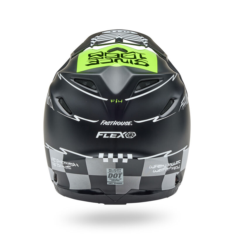 Bell Moto-9S Flex Helmet - Fasthouse Smoke Bomb Matte/Gloss Black/Hi-Viz
