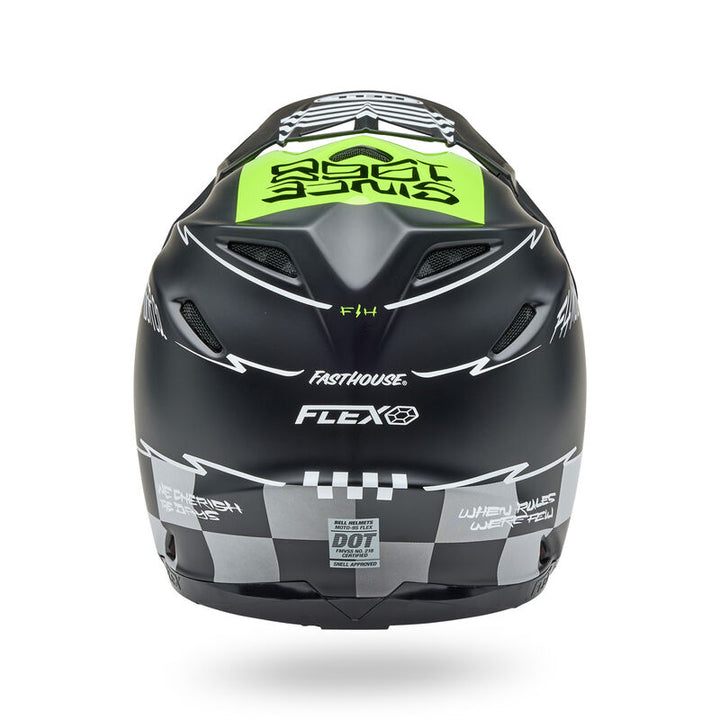 Bell Moto-9S Flex Helmet - Fasthouse Smoke Bomb Matte/Gloss Black/Hi-Viz