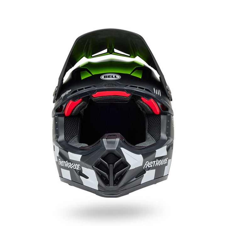Bell Moto-9S Flex Helmet - Fasthouse Smoke Bomb Matte/Gloss Black/Hi-Viz
