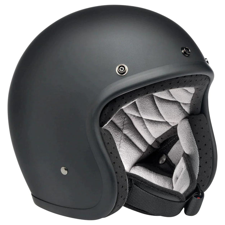 Biltwell Bonanza Helmet Flat Black Factory - Motor Psycho Sport