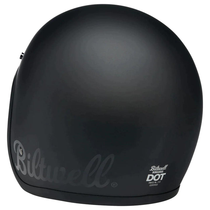 Biltwell Bonanza Helmet Flat Black Factory - Motor Psycho Sport