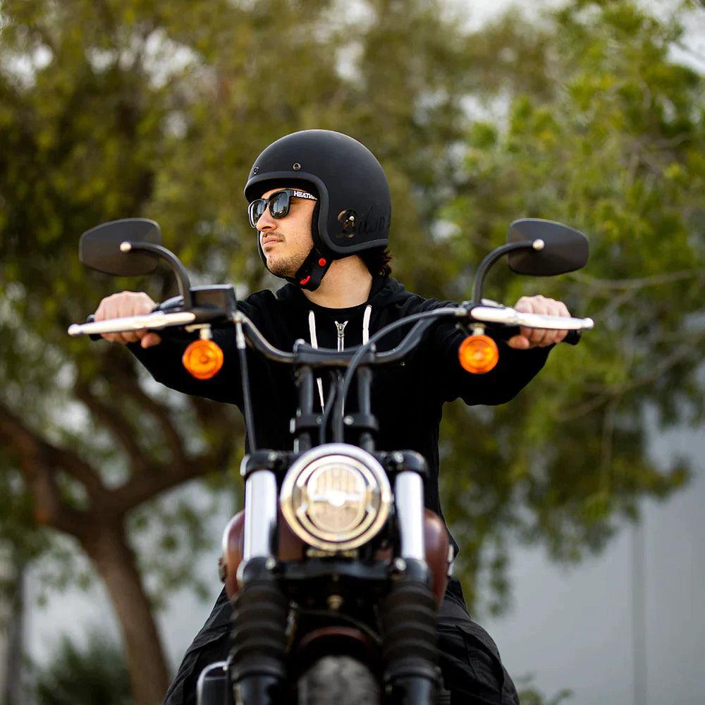 Biltwell Bonanza Helmet Flat Black Factory - Motor Psycho Sport