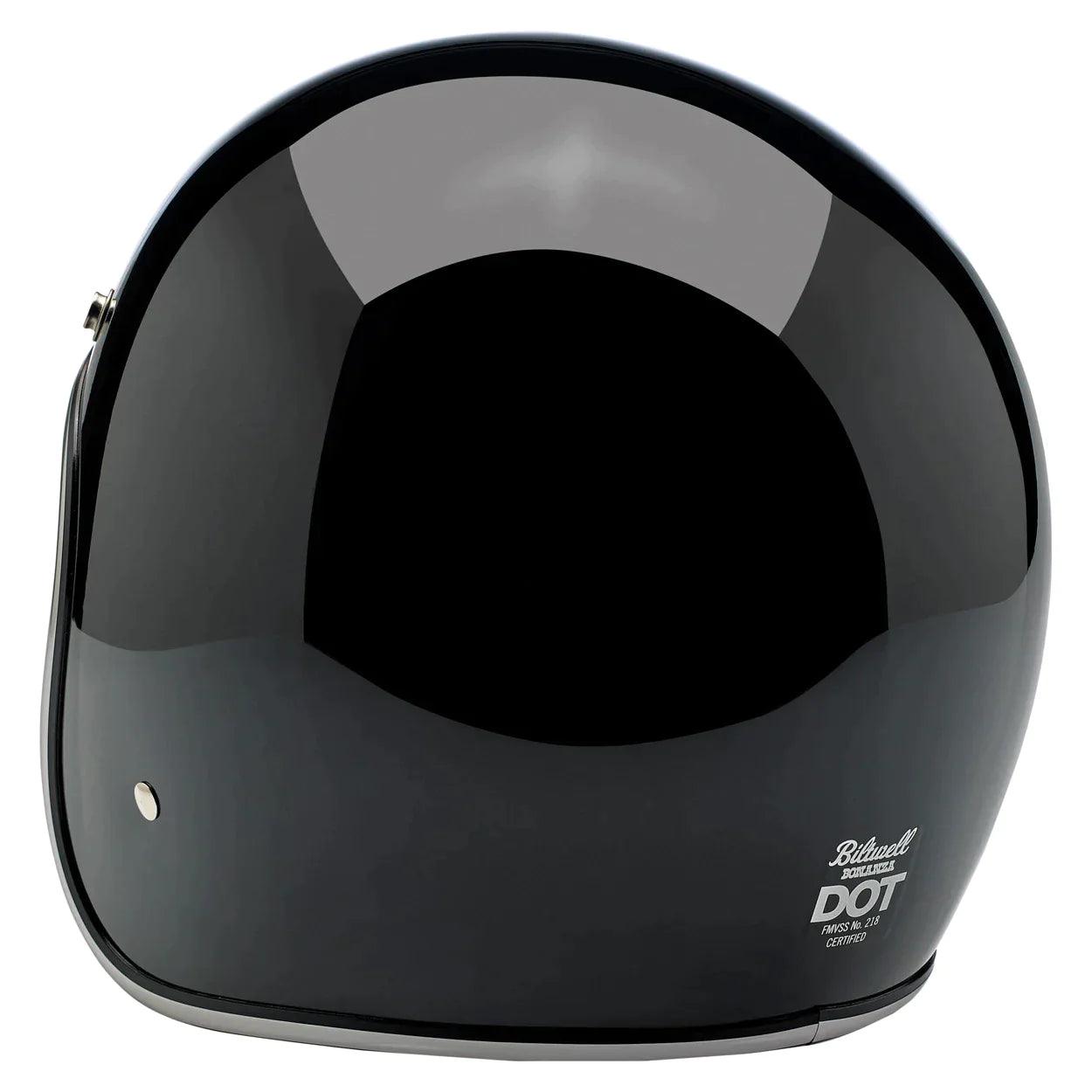 Biltwell Bonanza Helmet Gloss Black - Motor Psycho Sport