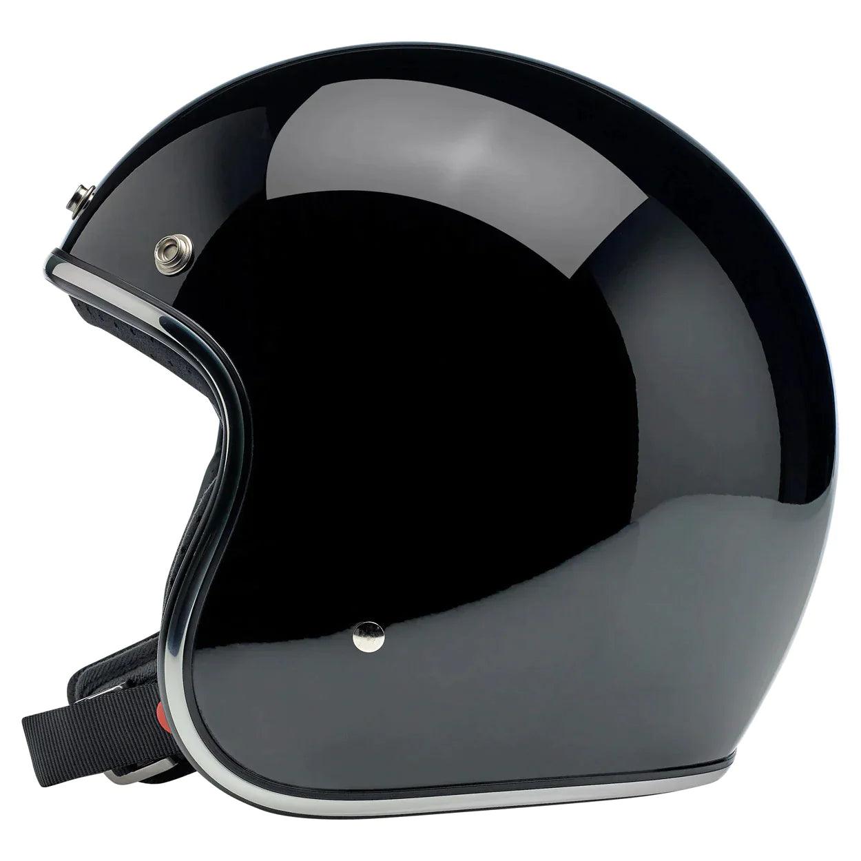 bell 500 vs biltwell helmet Biltwell Bonanza Helmet Gloss Black XL