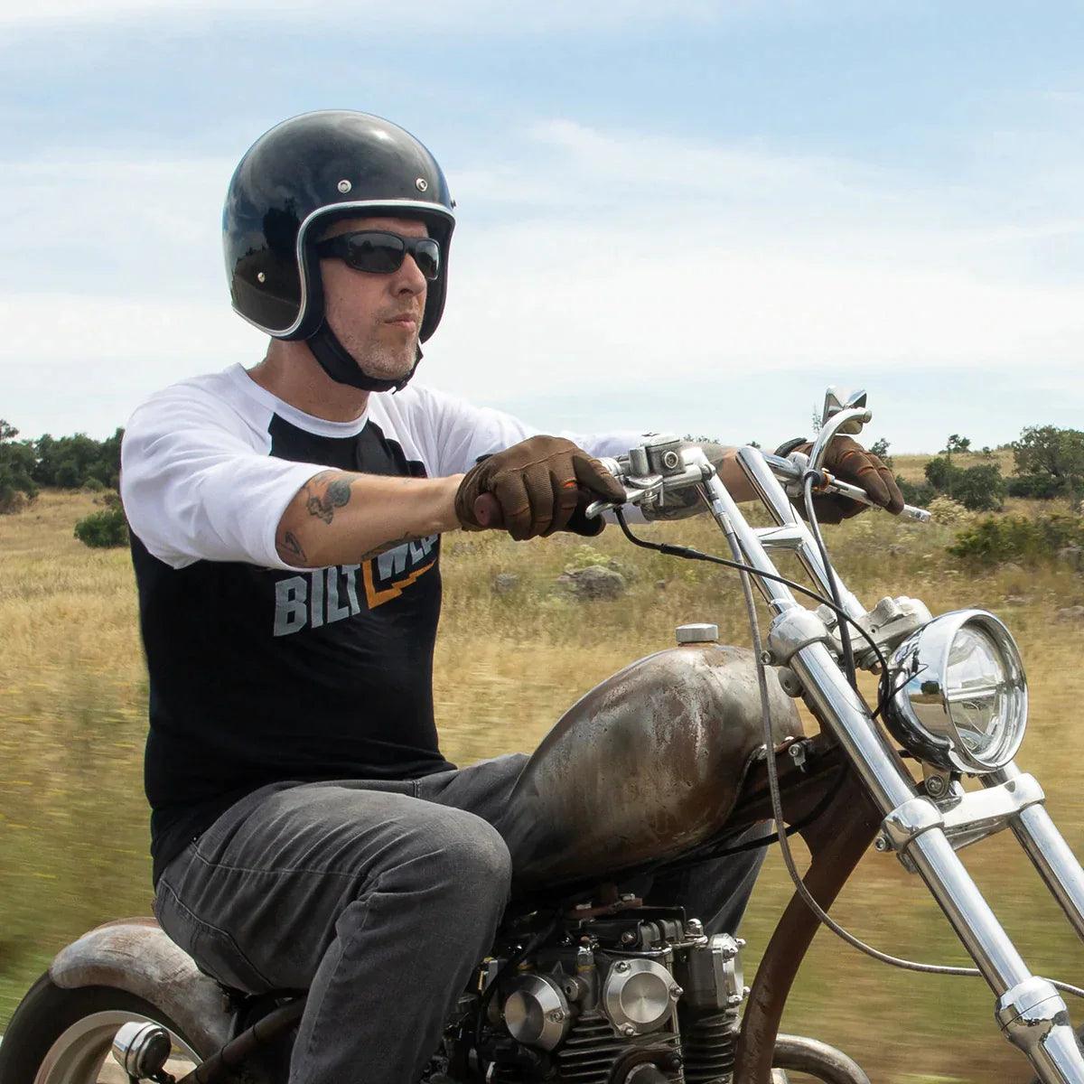 Biltwell Bonanza Helmet Gloss Black - Motor Psycho Sport