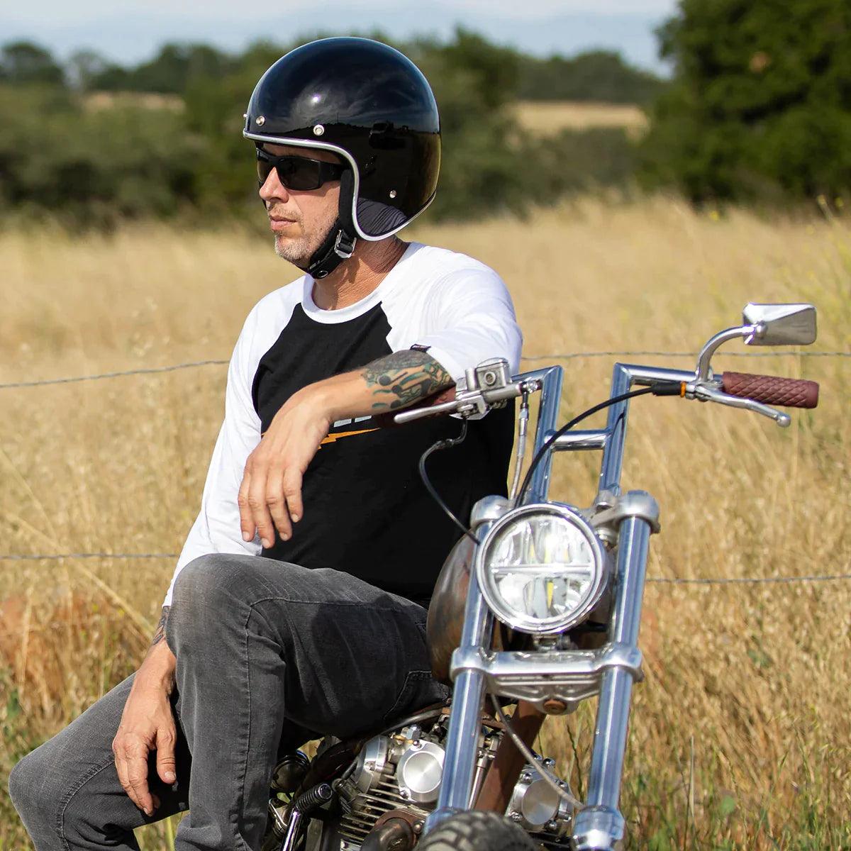 Biltwell Bonanza Helmet Gloss Black - Motor Psycho Sport