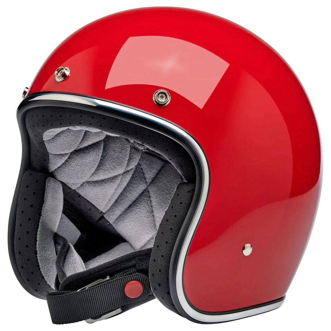 Biltwell Bonanza Helmet Gloss Blood Red - Motor Psycho Sport