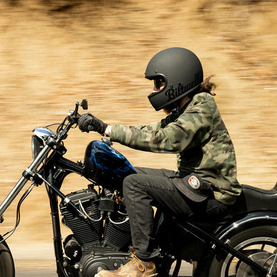 Biltwell Gringo ECE Helmet Flat Black Factory - Motor Psycho Sport