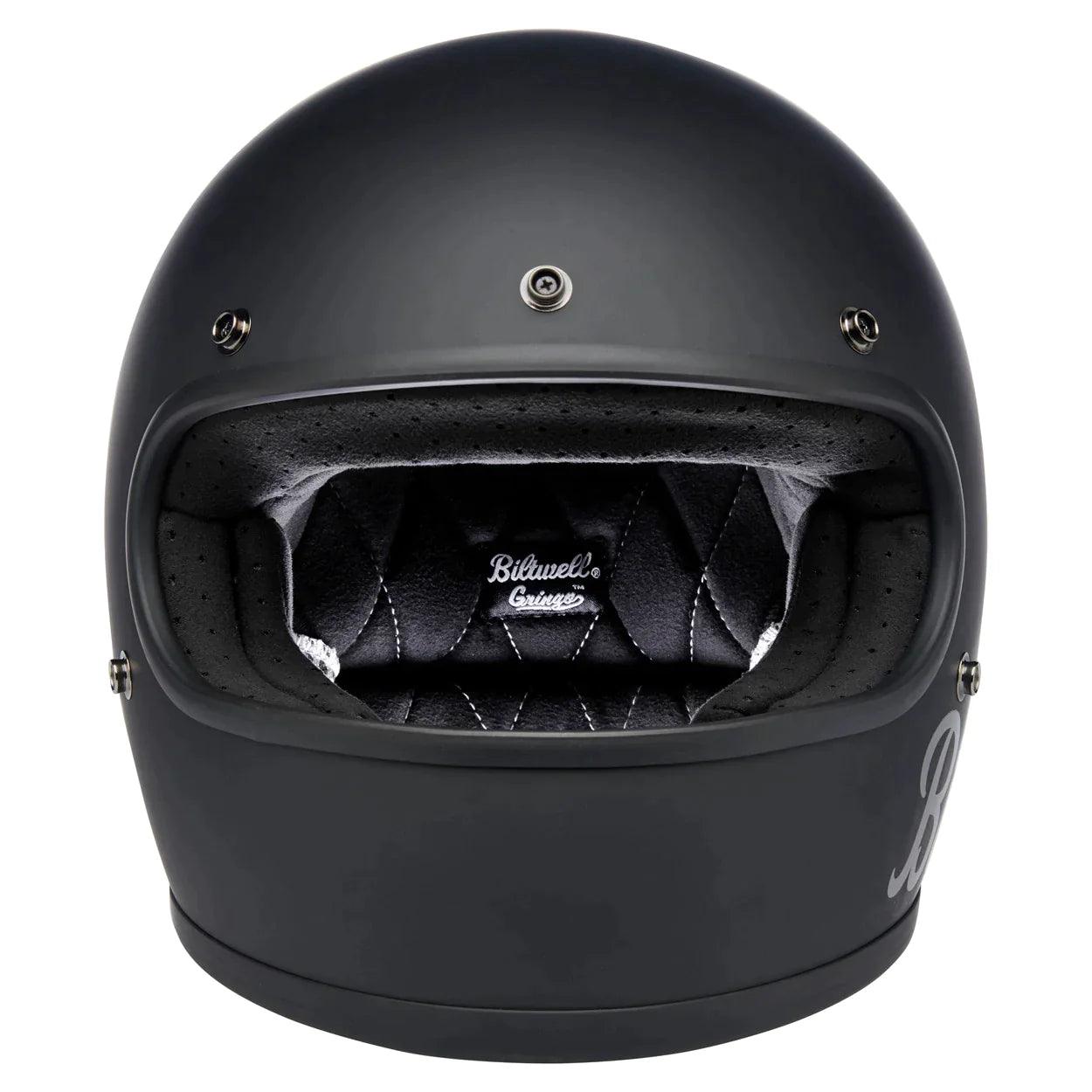 Biltwell Gringo ECE Helmet Flat Black Factory - Motor Psycho Sport
