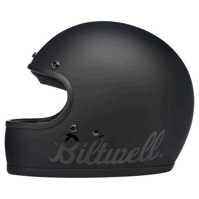 Biltwell Gringo ECE Helmet Flat Black Factory - Motor Psycho Sport