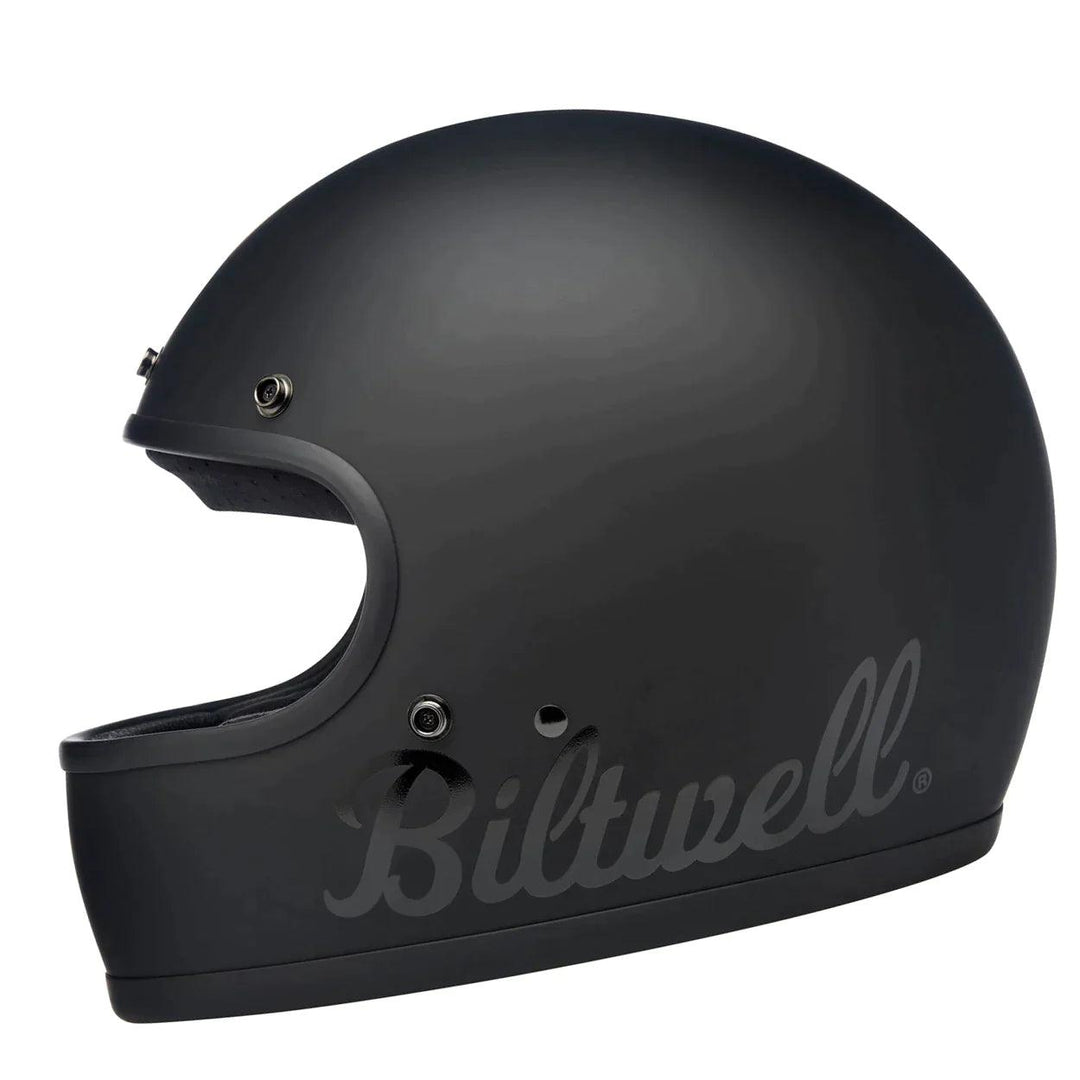 Biltwell Gringo ECE Helmet Flat Black Factory - Motor Psycho Sport