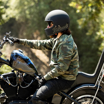 Biltwell Gringo ECE Helmet Flat Black Factory - Motor Psycho Sport