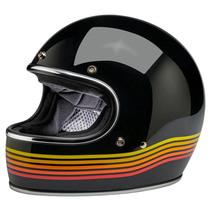 Biltwell Gringo ECE Helmet Gloss Black Spectrum - Motor Psycho Sport