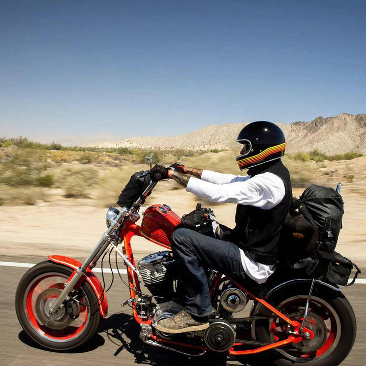 Biltwell Gringo ECE Helmet Gloss Black Spectrum - Motor Psycho Sport