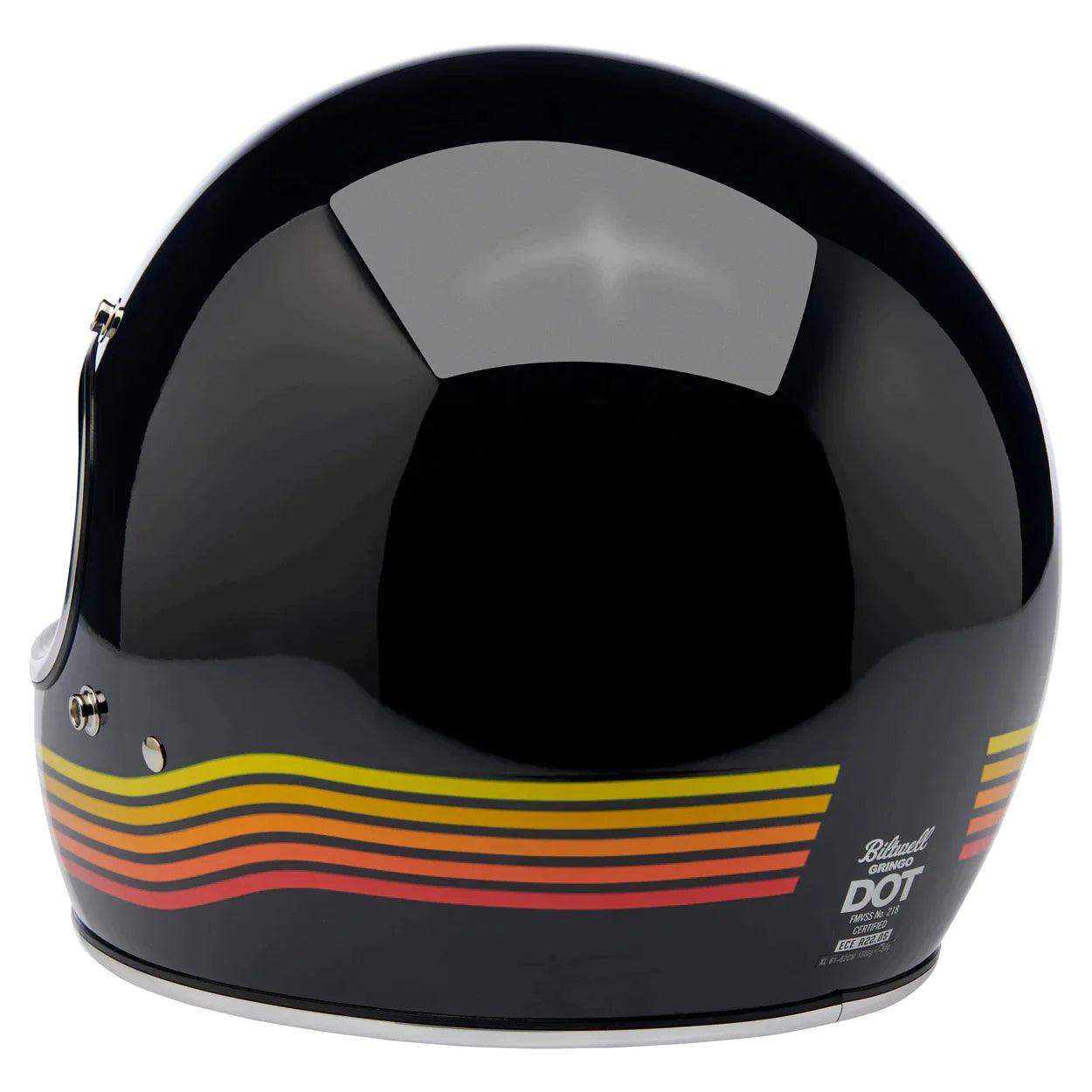 Biltwell Gringo ECE Helmet Gloss Black Spectrum - Motor Psycho Sport