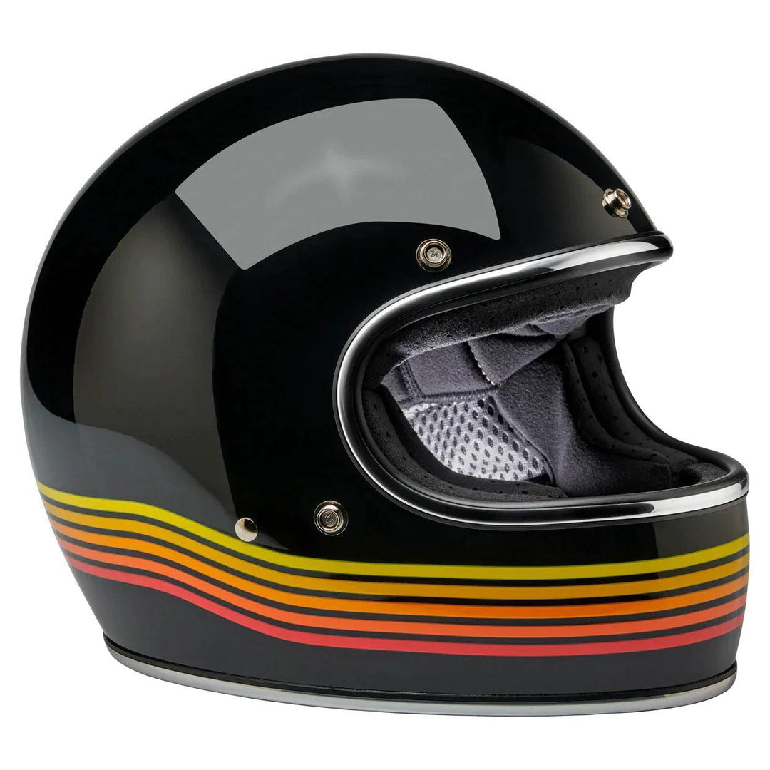 gbz motorcycle helmets Biltwell Gringo ECE Helmet Gloss Black Spectrum – Motor Psycho Sport