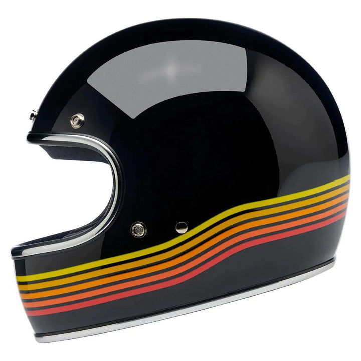 Biltwell Gringo ECE Helmet Gloss Black Spectrum - Motor Psycho Sport