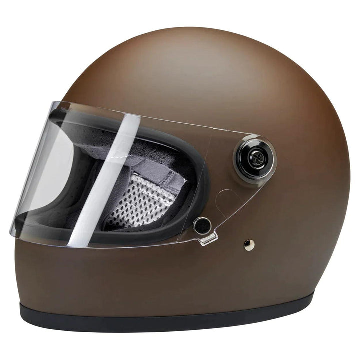 Biltwell Gringo S ECE Helmet Flat Chocolate - Motor Psycho Sport