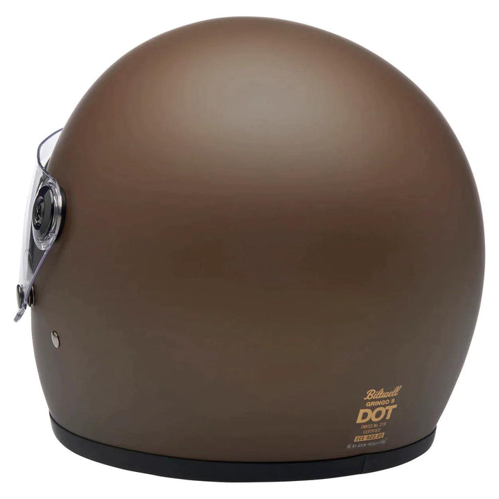 Biltwell Gringo S ECE Helmet Flat Chocolate - Motor Psycho Sport